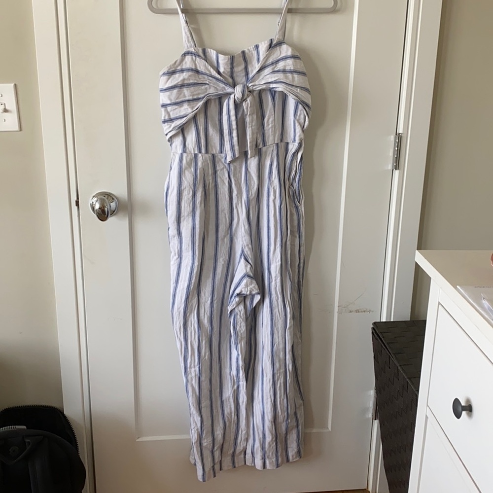 Abercrombie Blue/white jumpsuit